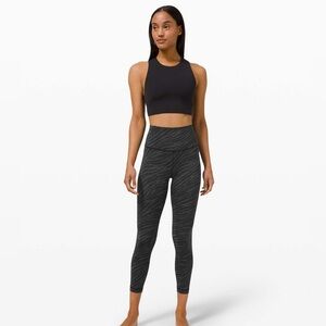 Lululemon Wunder Under Tight Black Tiger Print 25”